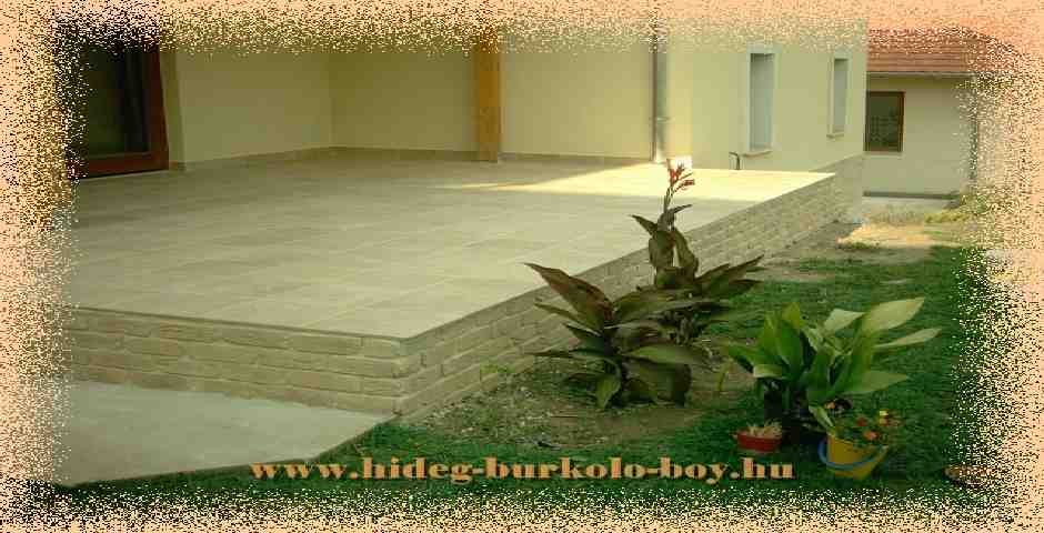 terasz burkolat k�sz�t�s