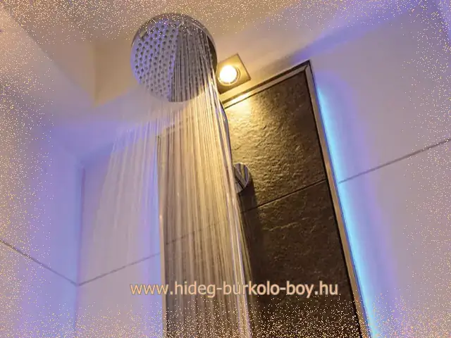 fürdőszoba rejtett led világítás zuhanyzóban