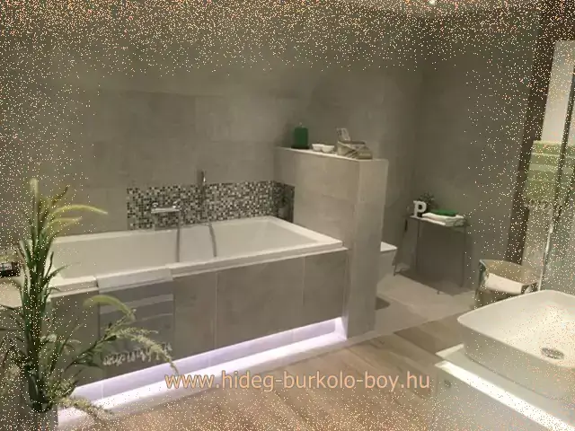 fürdőszoba rejtett led kád megvilágítás
