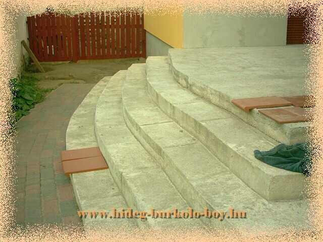 beton lépcső kiigazítás