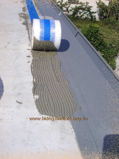 bádog terasz szegélylemez védelme vízszigetelés kialakítás