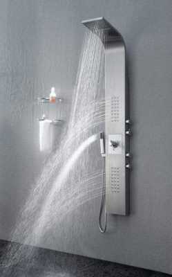zuhanyhzó panel fuvókákkal